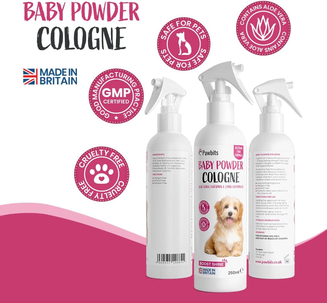 Baby Powder Cologne for Dogs, 250ml